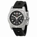 Breitling Chronomat 44 Black Rubber Black Dial Men's Watch AB011010-BB08BKOR