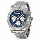 Breitling Chronomat 44 GMT Automatic Chronograph Blue Dial Men's Watch AB042011-C851SS