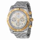 Breitling Chronomat 44 Silver Dial Stainless Steel Men's Watch CB011012-G677SS