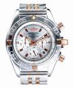 Breitling Chronomat B01 C.Steel 01 Stainless Steel Case Stainless Steel Bezel White Dial Watch