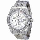 Breitling Chronomat Mother of Pearl Dial Diamond Bezel Men's Watch A1335653-A569SS