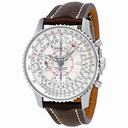 Breitling Montbrilliant Datora Silver Dial Chronograph Men's Watch A2133012-G518BRLD