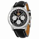 Breitling Navitimer 01 Chronograph Automatic Black Dial Black Leather Men's Watch AB012012-BB02BKLT