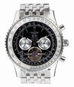Breitling Navitimer A2432212-C651 Black Dial Tourbillon Stainless Steel Bezel Watch