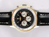 Breitling Navitimer Chronograph R1436002-B923-760P Black Dial Black Ostrich Leather Strap 42mm Watch