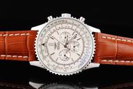 Breitling Navitimer Chronograph Steel 4 Quartz Stainless Steel Bezel Watch