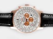 Breitling Navitimer Cosmonaute A2232212 White Dial Rose Gold Bezel Automatic Watch