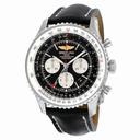 Breitling Navitimer GMT Black Dial Stainless Steel Men's Watch AB044121/BD24BKLD