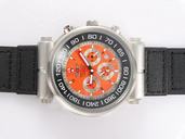 Breitling Navitimer Heritage A13370 Round Orange Dial Quartz Chronograph Watch