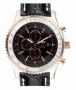 Breitling Navitimer World A24322 Mens Rose Gold Case Round Watch