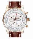 Breitling Navitimer World A24322 White Dial Stainless Steel with Rose Gold Bezel Automatic Watch
