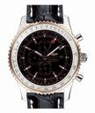 Breitling Navitimer World A2432212/B726 Round Black Crocodile Leather Strap Watch