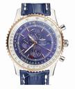 Breitling Navitimer World A2432212-C651-102X Round Blue Crocodile Leather Strap Blue Dial Watch