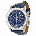 Breitling Navitimer World Blue Dial Chronograph Men's Watch A2432212-C651BLLT