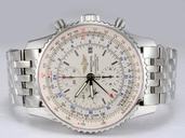 Breitling Navitimer World Steel 4 White Dial Automatic Round Watch