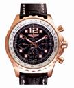 Breitling Professional Chronospace A2336035/f555-1lT Round Rose Gold Case Black Dial Watch