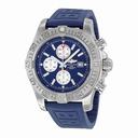 Breitling Super Avenger II Automatic Chronograph Blue Rubber Strap Men's Watch A1337111-C871BLPD3