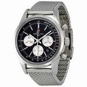 Breitling Transocean Black Dial Chronograph Automatic Men's Watch AB015112-BA59SS