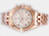 Breitling Windrider Chronomat B13048 Stainless Steel Bezel Quartz Chronograph Mens Watch