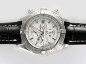Breitling Windrider Chronomat Evolution A 13356 42.5mm Automatic White Dial Watch