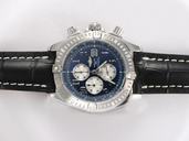 Breitling Windrider Chronomat Evolution A13356 42.5mm Quartz Chronograph Blue Dial Watch