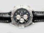 Breitling Windrider Chronomat Evolution A1335611/B719 Round Quartz Chronograph Black Dial Watch
