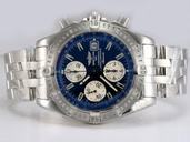 Breitling Windrider Chronomat Evolution Steel 42.5mm Stainless Steel Case Blue Dial Watch