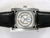 Bvlgari Assioma AAW48GLHR 48mm Black Cow Leather Strap Watch