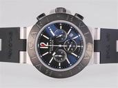 Bvlgari Diagono AC38BTAVD/SLN Black Dial 38mm Automatic Watch