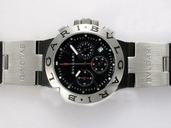 Bvlgari Diagono CH35BSLDAuto Automatic Round Black Dial Watch