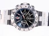 Bvlgari Diagono CH35BSLDAuto Black Dial Automatic Round Watch