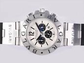 Bvlgari Diagono CH35WSLDAuto Round White Dial Stainless Steel Case Watch