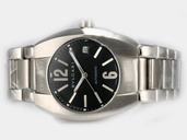 Bvlgari Ergon EG35BSSD 35mm Stainless Steel Case Black Dial Watch