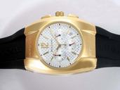 Bvlgari Ergon EG40C6GLDCH Stainless Steel with 18k Gold Bezel Mens Black Rubber Strap Watch