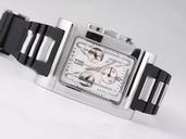Bvlgari Rettangold RTC49C6LSLD White Dial Stainless Steel Case Watch