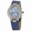 Cartier Chronoscaph Silvered Blue Sunburst Dial Chronograph Ladies Watch W1020013