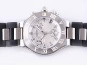 Cartier Pasha de Cartier W3109255 Round Stainless Steel Case Watch