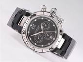 Cartier Pasha de Cartier W3140003 Black Dial Automatic Watch