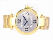 Cartier Pasha de Cartier WJ124014 42mm Grey Dial Stainless Steel Case Watch