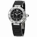 Cartier Pasha Seatimer Steel Rubber Men's Watch W31077U2