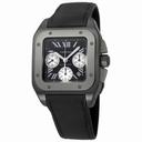Cartier Santos 100 Carbon Titanium and Steel Extra Large Watch W2020005