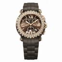 Chopard Happy Sport Chronograph Brown Dial Diamond Watch 288515-9004