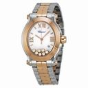 Chopard Happy Sport Oval 18kt Rose Gold Floating Diamonds Ladies Watch 278546-6003