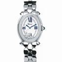 Chopard Happy Sport Oval White Dial 18kt White Gold Diamond Ladies Watch 278419-2001