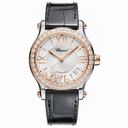 Chopard Happy Sport Silver Dial Diamond Automatic Ladies Watch 278559-6003