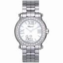 Chopard Happy Sport White Dial Stainless Steel Ladies Watch 278509-3008
