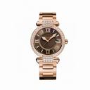 Chopard Imperiale Brown Dial 18 Carat Rose Gold Ladies Watch 384221-5012