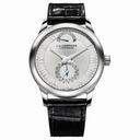 Chopard L.U.C Quattro Silver Dial White Gold Black Leather Men's Watch 161926-1001