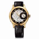 Chopard L.U.C Regulator Silver and Black Dial Black Leather Men's Watch 161874-0001