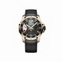 Chopard Superfast Power Control Black Dial 18kt Rose Gold Black Rubber Men's Watch 161291-5001